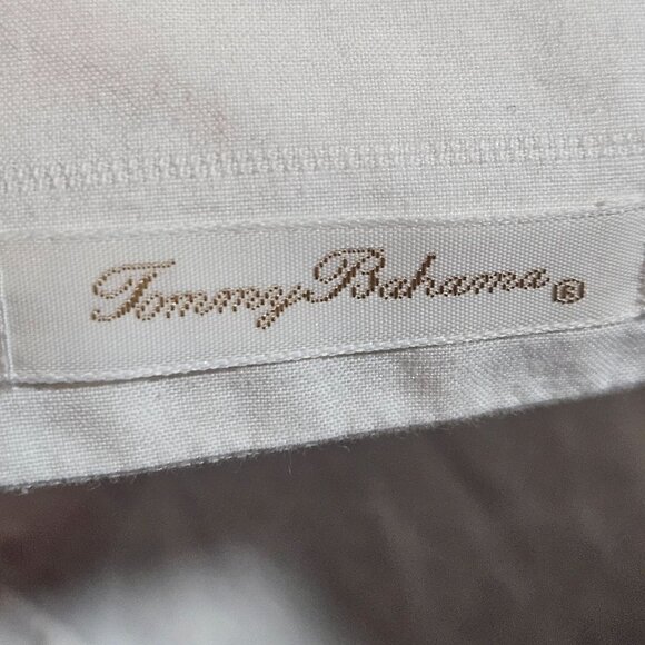 Tommy Bahama Men's Cotton Linen Blend White Long-Sleeve Shirt Boho Beach Travel - Picture 5 of 16
